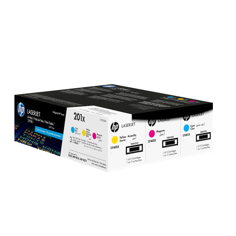 HP 201X Lot de 3 Toners
